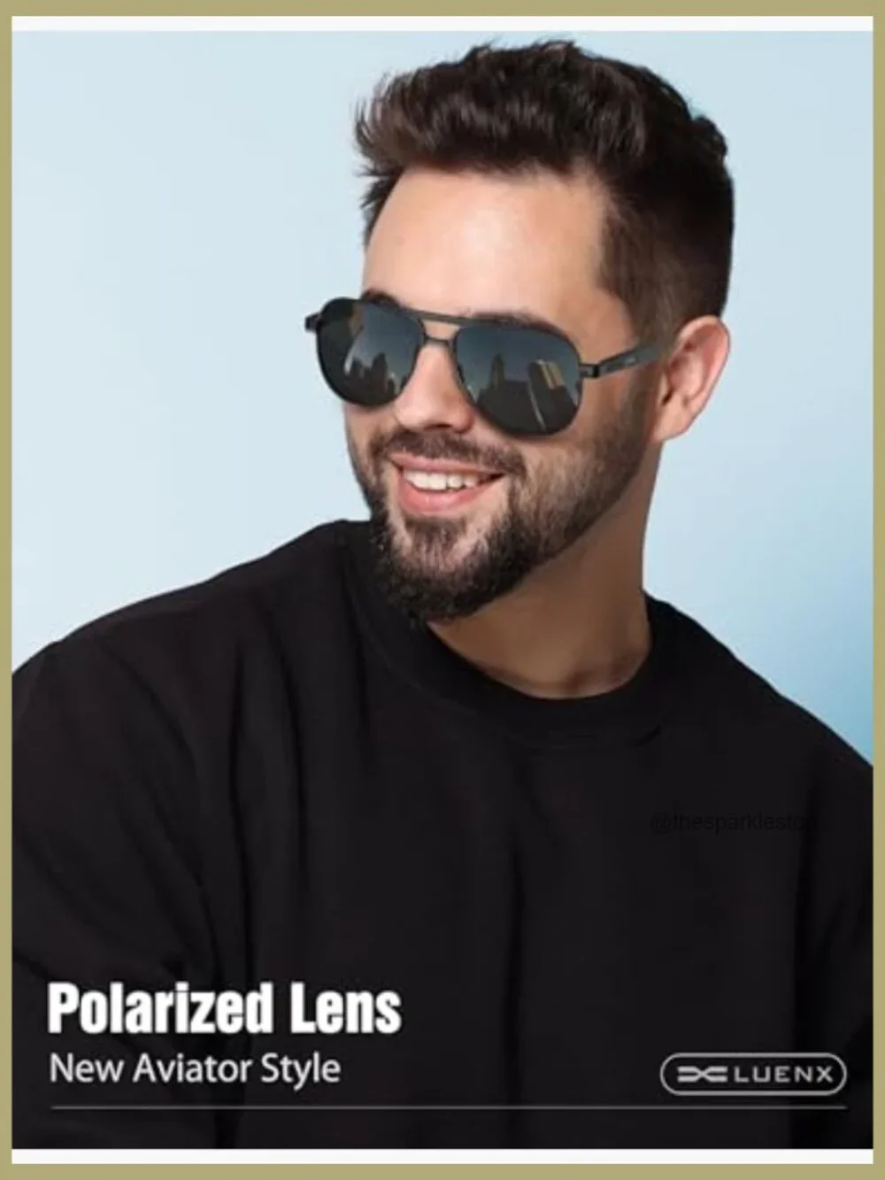 Polarized Aviator Sunglasses with Metal Frame UV400 Protection